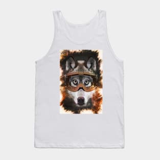 Ski Wolf - Caricature Tank Top